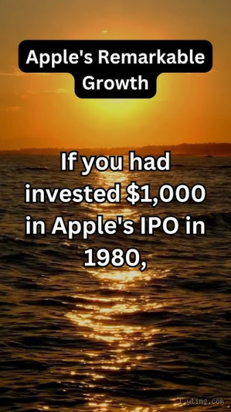How Much Money Would I Have If I Invested $1000 in Apple in 1980?