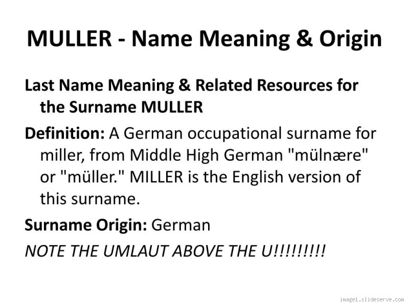 Is Müller a German Name? The Surprising Truth Behind It