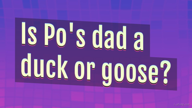 Is Po's Dad a Duck or Goose? Unraveling the Mystery!