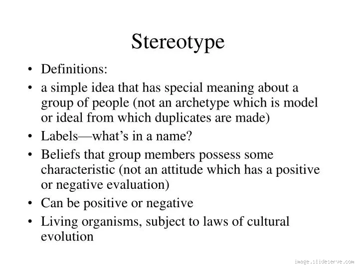 What Does Stereotypical Mean in Simple Terms?