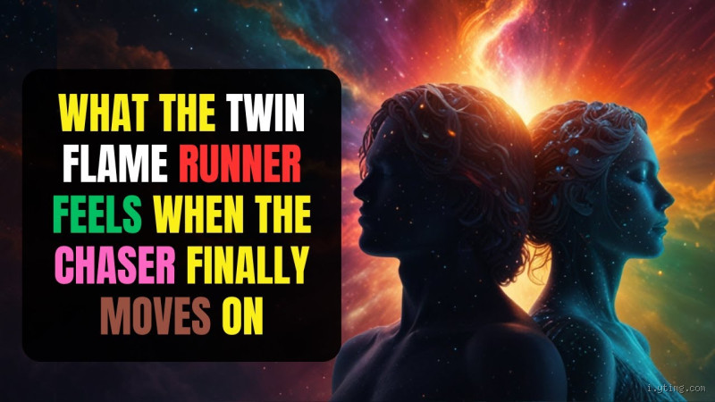 What does the twin flame runner feel when the chaser finally moves on?