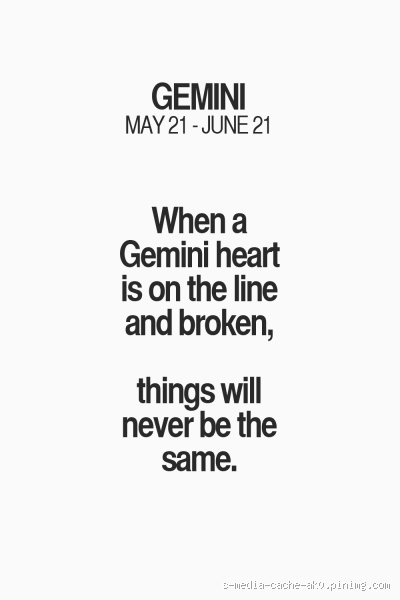 When a Gemini Heart is Broken: How They Heal and Move On