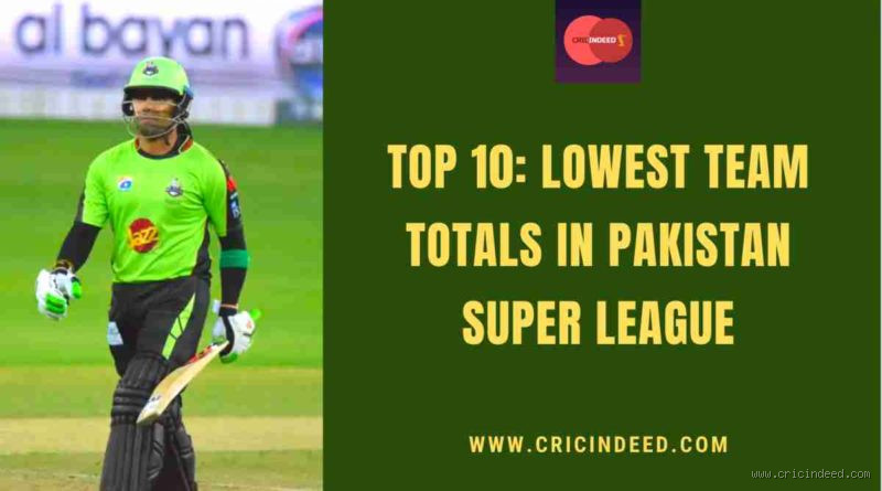Which Team Is the Lowest Score in PSL? Unveiling the Record Holders