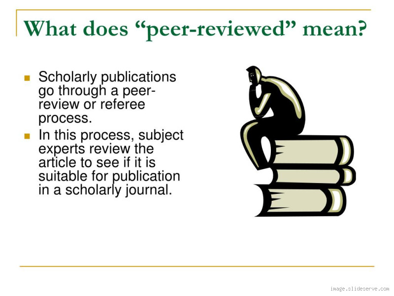 Does Peer-Reviewed Mean Scholarly? Debunking the Myths